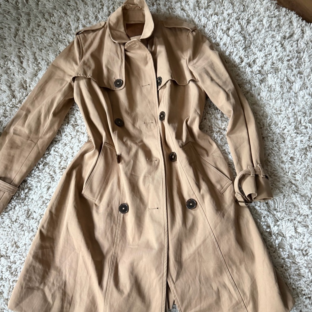 Massimo Dutti Beige Trench Coat
